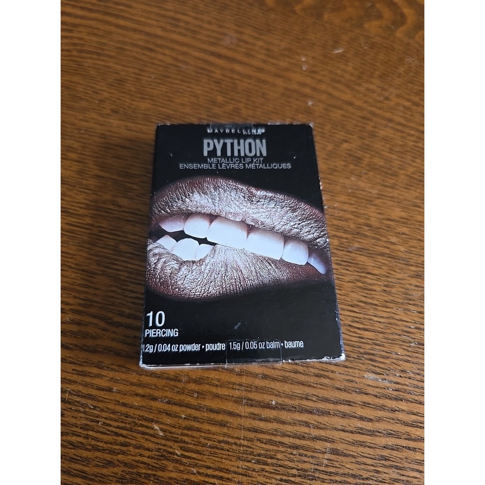Maybelline-NEW YORK-Python-Metallic Lip Kit-#10‎ PIERCING-NIB!!